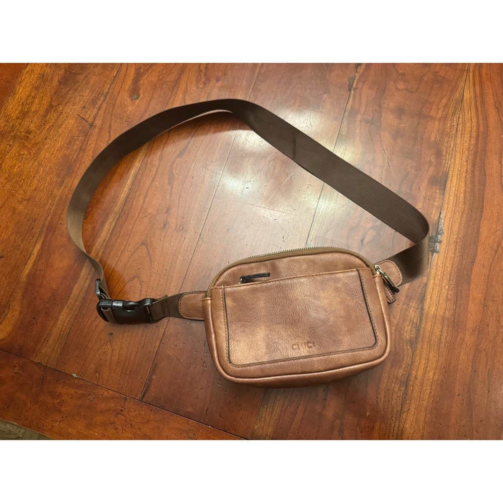 Cluci‎ Vegan Leather Belt Bag, Crossbody Waist Bag